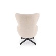 FREDY leisure chair, with stool, l.beige