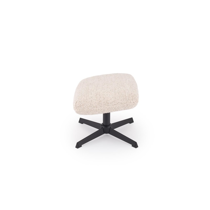FREDY leisure chair, with stool, l.beige