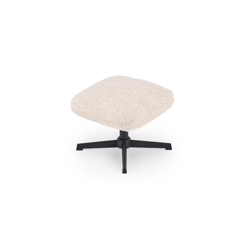 FREDY leisure chair, with stool, l.beige