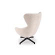 FREDY leisure chair, with stool, l.beige