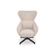 FREDY leisure chair, with stool, l.beige