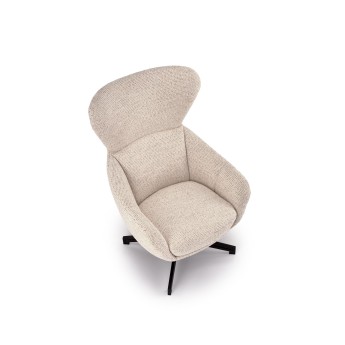 FREDY leisure chair, with stool, l.beige FREDY leisure chair, with stool, l.beige