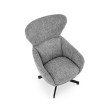 FREDY leisure chair, with stool, grey FREDY leisure chair, with stool, grey