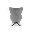 FREDY leisure chair, with stool, grey FREDY leisure chair, with stool, grey