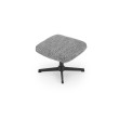 FREDY leisure chair, with stool, grey FREDY leisure chair, with stool, grey