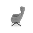 FREDY leisure chair, with stool, grey FREDY leisure chair, with stool, grey