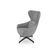 FREDY leisure chair, with stool, grey FREDY leisure chair, with stool, grey