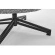 FREDY leisure chair, with stool, grey FREDY leisure chair, with stool, grey