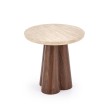 FRIDA S  c.table travertine / walnut