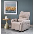 SAXON electric recliner with rocking, beige