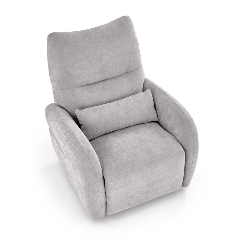 SAXON electric recliner with rocking, grey