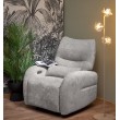 SAXON electric recliner with rocking, grey