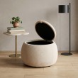 LUMI pouffe color: beige