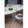 FALONE extension table, color: travertine / cashmere