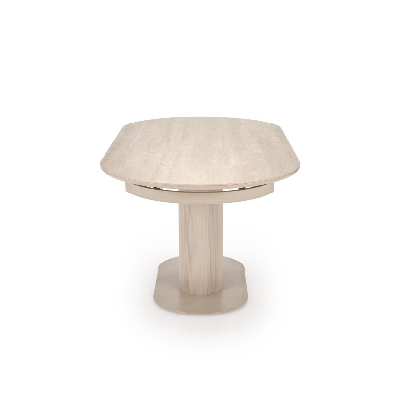 FALONE extension table, color: travertine / cashmere