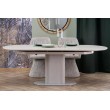 FALONE extension table, color: travertine / cashmere