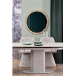 FALONE extension table, color: travertine / cashmere