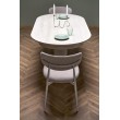 FALONE extension table, color: travertine / cashmere