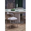 FALONE extension table, color: travertine / cashmere