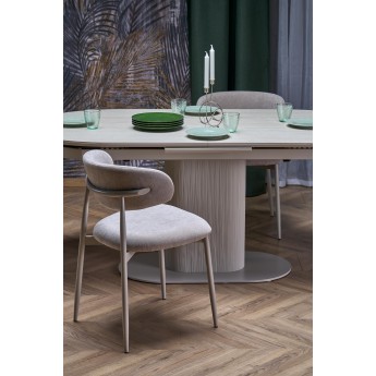 FALONE extension table, color: travertine / cashmere FALONE extension table, color: travertine / cashmere