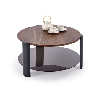 LIRA  c.table walnut / black