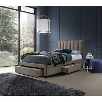 GRACE 120 bed with drawers, color: beige GRACE 120 bed with drawers, color: beige