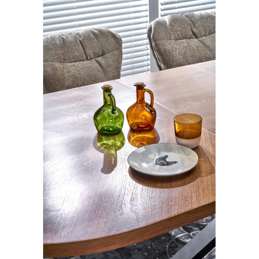 JASON extension table, color: walnut / black JASON extension table, color: walnut / black