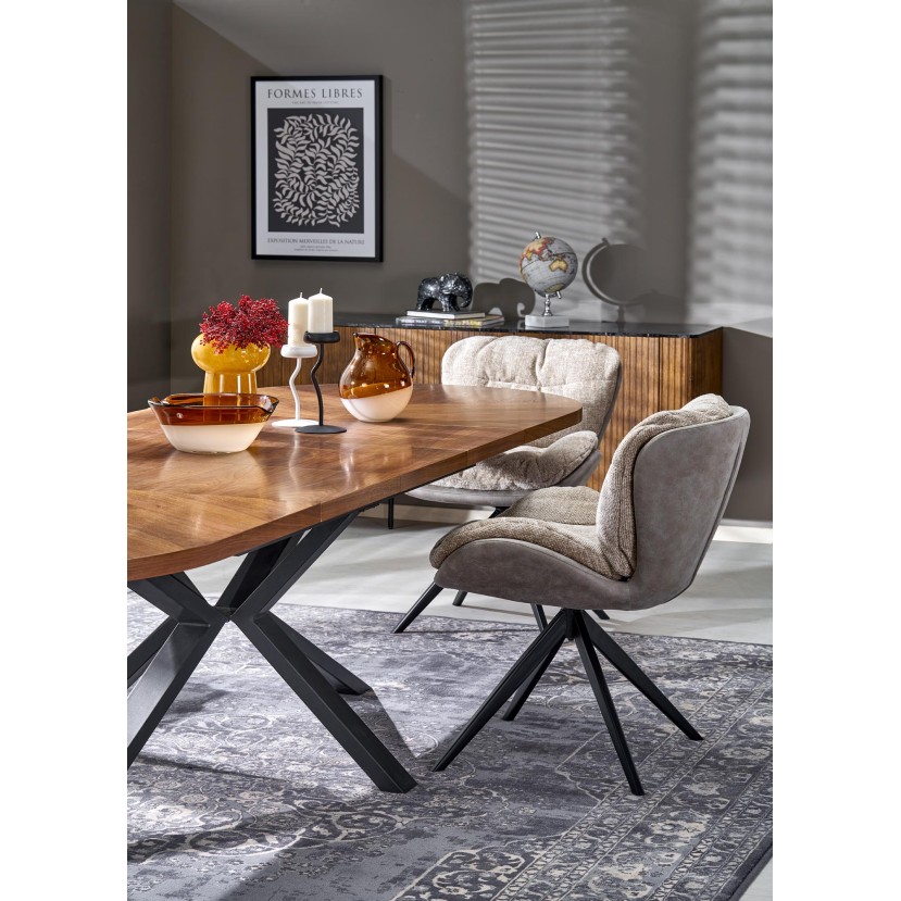 JASON extension table, color: walnut / black JASON extension table, color: walnut / black