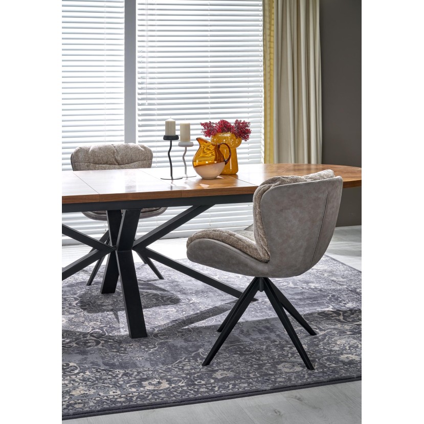 JASON extension table, color: walnut / black JASON extension table, color: walnut / black