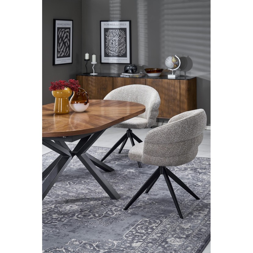 JASON extension table, color: walnut / black JASON extension table, color: walnut / black