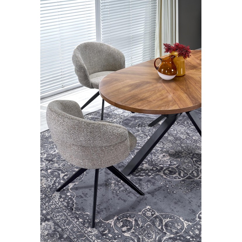 JASON extension table, color: walnut / black JASON extension table, color: walnut / black
