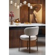 FLAVOR  extension table, white marble / walnut