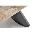 VINCE extension table brown marble / black VINCE extension table brown marble / black