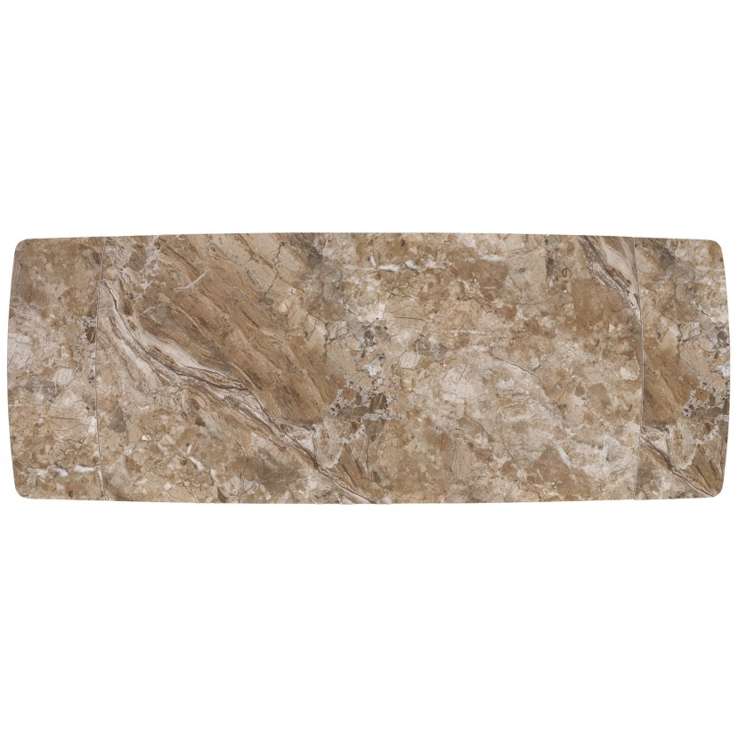VINCE extension table brown marble / black VINCE extension table brown marble / black