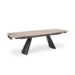 VINCE extension table brown marble / black VINCE extension table brown marble / black