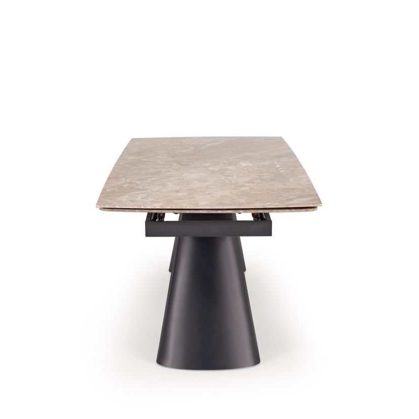 VINCE extension table brown marble / black VINCE extension table brown marble / black