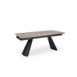 VINCE extension table brown marble / black VINCE extension table brown marble / black