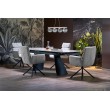 VINCE extension table brown marble / black VINCE extension table brown marble / black