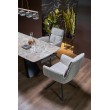 VINCE extension table brown marble / black VINCE extension table brown marble / black