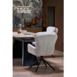 VINCE extension table brown marble / black VINCE extension table brown marble / black