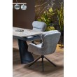 VINCE extension table brown marble / black VINCE extension table brown marble / black