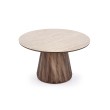 DIAVOLA c.table travertine / walnut