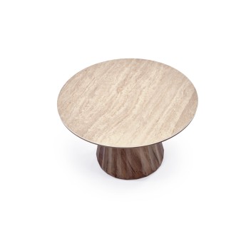 DIAVOLA c.table travertine / walnut DIAVOLA c.table travertine / walnut