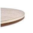 DIAVOLA S c.table travertine / walnut