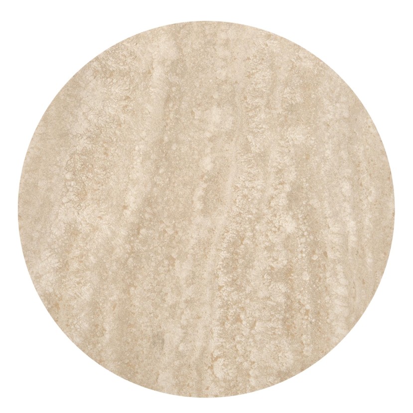 DIAVOLA S c.table travertine / walnut