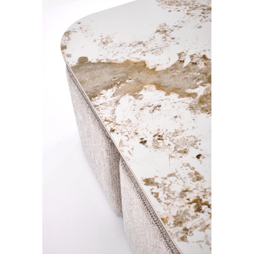 ARAKIS c.table beige marble / walnut ARAKIS c.table beige marble / walnut