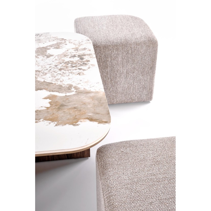 ARAKIS c.table beige marble / walnut ARAKIS c.table beige marble / walnut
