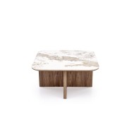ARAKIS c.table beige marble / walnut ARAKIS c.table beige marble / walnut