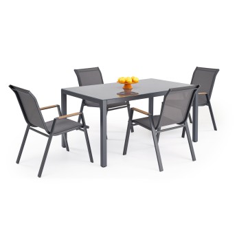HOVER garden table, grey / anthracite