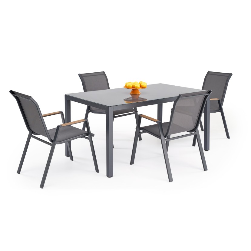HOVER garden table, grey / anthracite